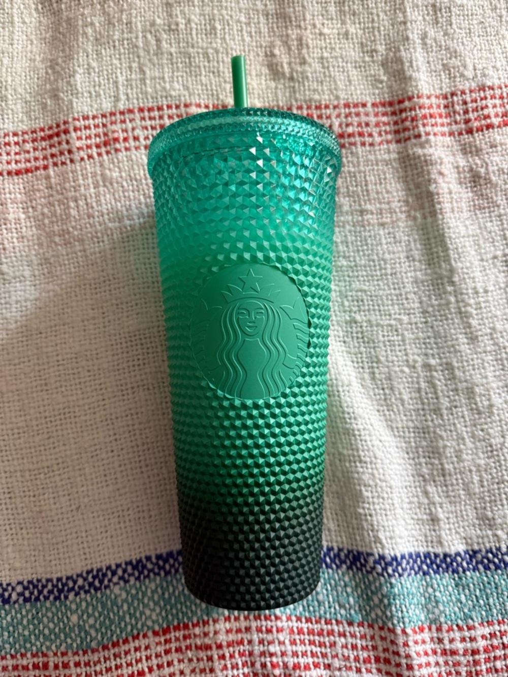 Starbucks Green Gradient Studded Tumbler with Straw